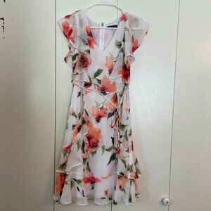 Tommy Hilfiger White Floral Dress Size 4